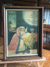 Antique 1879 “Only A Little Brook” Victorian Death Print George Stinson picture