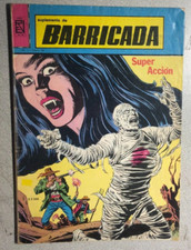 BARRICADA SUPER ACCION (Argentina) Spanish language B&W comics magazine VG+/FN- picture