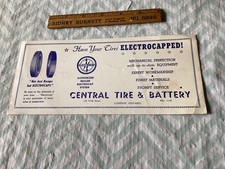 LONDON,ONTARIO BLOTTER.CENTRAL TIRE & BATTERY .have your TIRES ELOECTROCAPPED  picture