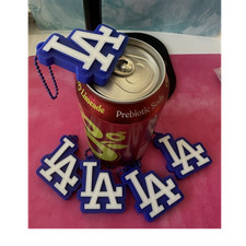 LA BLUE BASEBALL 3D Beverage Can Tab Pull Keychain picture