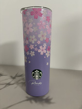 Starbucks Purple Sakura Stainless Steel Tumbler 20oz Limited Edition Floral Cup picture