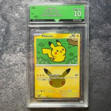 Pikachu 034/128 2026 Pokemon 30th Celebration GetGraded 10 Art Label picture