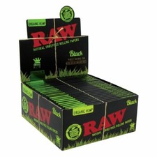 RAW BLACK ORGANIC HEMP KING SIZE SLIM  PAPER 50count BOX - BUY 2 GET 1 FREE picture