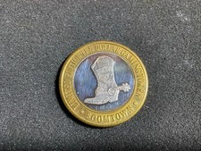 Boomtown Hotel Casino Reno $10 Silver Strike 1995 Boot LM mint mark Ten Dollar picture