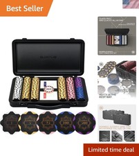 Nash Clay Poker Set, 14g&40mm Poker Chips for Texas Hold'em | Black Gold Edit... picture