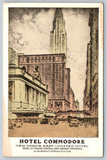 c1950s Hotel Commodore New York Manhattan Antique Vintage Postcard picture
