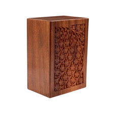 Rosewood Indian Sheesham Urn for Human and Pet Ashes, X-Large picture