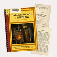 Hardening and Tempering 4th Revised Edition Comb Bound Machinery Reference Book picture