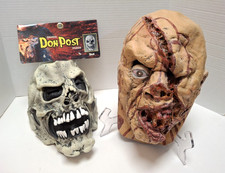 VTG Don Post Studios Halloween Mask lot SKULL Decomposed UNDEAD ZOMBIE 2000s picture