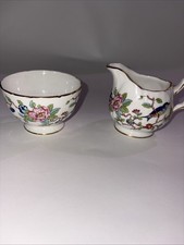 Aynsley Pembroke Cream & Sugar Fine English Bone China Gold Trim picture
