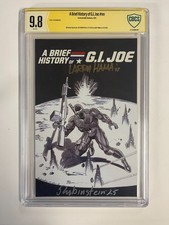 A Brief History of G.I.Joe 2X signed; Larry Hama, Joe Rubinstein CBCS 9.8 LE/100 picture