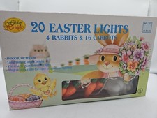 Vintage NOS Holiday Highlights Easter Pastel String Lights  picture
