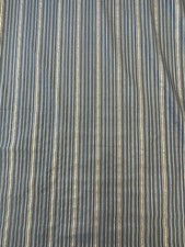 Fortuny MALMAISON Chocolate & Gold Stripes on Slate Blue - 3.92 Yds #5647 picture