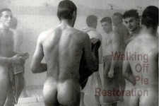 Men in a steam filled nude shower #2 Gay gentleman's collection 4x6 reprint picture