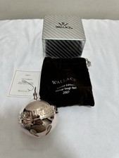 Wallace Silver Plate 2007 Annual Sleigh Bell Christmas Ornament 37th Edition picture