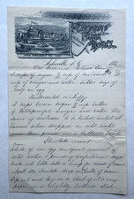 Vintage 1880s Letterhead Asheville North Carolina Battery Park Hotel vignette picture