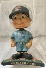 MLB Chicago Cubs 100 Years Retro Bobblehead Figure Blue Pinstripe picture