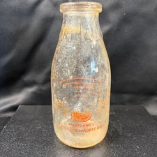 Vintage Western Maryland Dairy Sealtest One Pint Glass Milk Bottle Baltimore MD picture