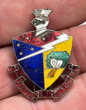 WWII 1950'S U.S. Air Force 49TH FIGHTER GROUP DI DUI PIN Enamel N.B.I.CO Japan picture