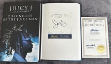 JUICY J SIGNED Chronicles of the Juice Man BOOK COA AUTOGRAPH picture