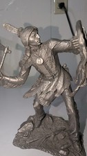 JIM PONTER COMANCHE WARRIOR PEWTER SCULPTURE The Franklin Mint Bradford Exchange picture