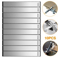 10pcs 120-3000Grit Diamond Sharpening Stone Set Pocket Knife Sharpener Whetstone picture