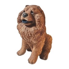 Vintage 1989 Living Stone Chow Chow Dog Statue - Large 9.5
