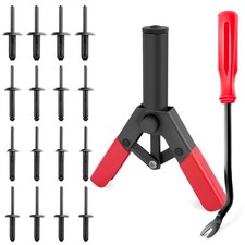 82Pcs Plastic Rivet Gun Set with Fastener Remover Pop Rivet Assortment - for ... picture