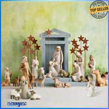 20PC NEW Christmas Tree Nativity Figures Set Series Statue Painted Decor Gift  picture