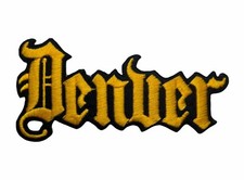 Denver Gold Graffiti Script 4.5 inch Patch PPM F6D19W picture