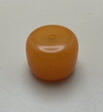 Vintage Bakelite Beautiful Amber Medium Bead picture