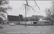 RPPC Postcard Congregational Church Spencer IA Iowa  picture