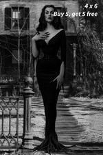 VAMPIRA - 4x6 Photo 🟣Dark Glamour Horror Hostess Studio Portrait Art picture