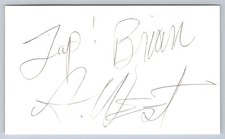 Adam West Autograph Signed Index Card 