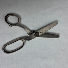 Vintage Bonzer Inc Germany Pinking Shears All Metal Sewing Scissors 7.5 Inch picture