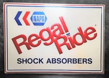 Vintage NAPA Regal Ride Shock Absorbers Metal Aluminum Sign 18x12.5 picture