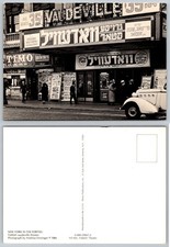NYC 1940s Yiddish Vaudeville Theater Andreas Feininger Photo Postcard 1984 picture