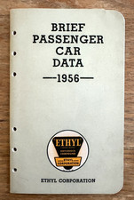 Vintage 1956 Ethyl Corporation Esso Oil Brief Passenger Car Data Dealers Booklet picture