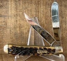 2008 TITUSVILLE CUTLERY QUEEN #19 TRAPPER 1 OF 100 ANT GREEN BONE BOX picture