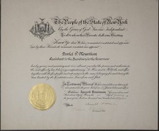 W. AVERELL HARRIMAN - CIVIL APPOINTMENT SIGNED 01/01/1955 WITH CO-SIGNERS picture