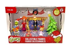 Dr. Seuss The Grinch 6pc Collectible Figures Set Ruz 2023 New in Box picture