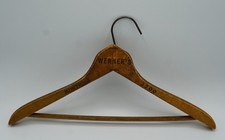 Vintage WERNER'S Montrose 2700 Wooden Advertising Clothes Hanger 1950s picture