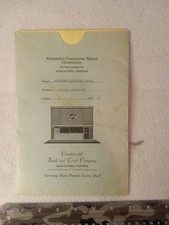 Vintage 1968/9 Alexandria IN Public Elem School  Grade 6 Report Card picture
