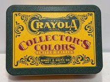 Vintage 1991 Crayola Collectors Tin Unused Mint 72 Crayons 64 Box & Retired No 8 picture