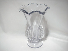 OLD, VINTAGE IMPERIAL CANDLEWICK RUFFLED TOP VASE picture