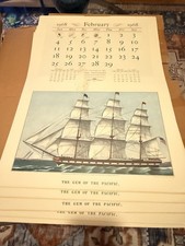 Lot 11 Vintage Currier & Ives Travelers Insurance Calendars 1967-1968 NOS picture