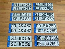 Pair of German License Plates picture