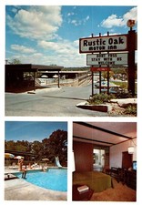 Postcard Rustic Oak Motor Inn Motel, Branson, Missouri - ca 1970s  picture