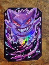 Cute Handmade Gengar ACEO Holographic Vinyl STICKER Original by Jo Luizen picture