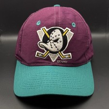 Vintage 90s Mighty Ducks Disney SnapBack Hat Cap 1990s Retro RARE Anaheim NHL picture